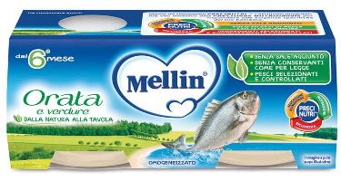 MELLIN OMOGENEIZZATO ORATA 2X80 G - Farmacia Bartoli