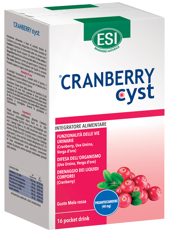 ESI CRANBERRY CYST POCKET DRINK 16 BUSTINE - Farmacia Bartoli