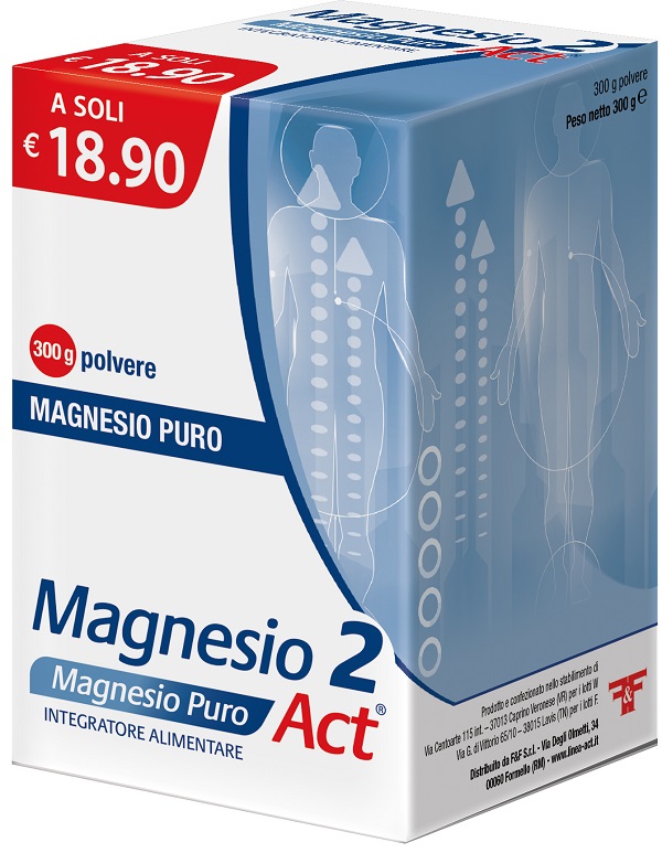 MAGNESIO 2 MAGNESIO PURO ACT POLVERE 300 G - Farmacia Bartoli