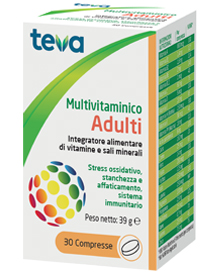 MULTIVITAMINICO ADULTI TEVA 30 COMPRESSE 30 G - Farmacia Bartoli