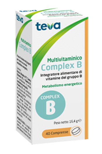 MULTIVITAMINICO COMPLEX B TEVA 40 COMPRESSE 16,4 G - Farmacia Bartoli