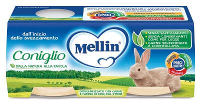 MELLIN OMOGENEIZZATO CONIGLIO 2 X 80 G - Farmacia Bartoli
