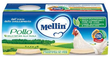 MELLIN OMOGENEIZZATO POLLO 2 X 80 G - Farmacia Bartoli