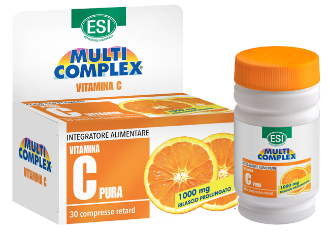 ESI MULTICOMPLEX VITAMINA C PURA 1000 MG RETARD 30 COMPRESSE - Farmacia Bartoli
