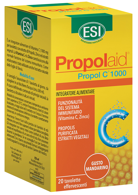 ESI PROPOLAID C 1000 20 TAVOLETTE EFFERVESCENTI - Farmacia Bartoli