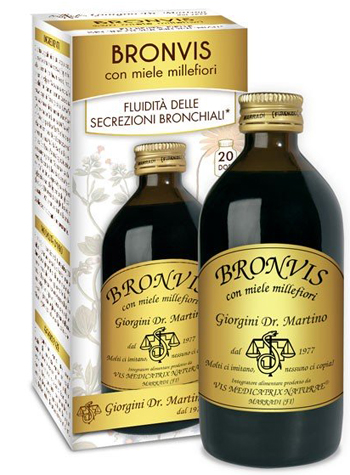 BRONVIS CON MIELE MILLEFIORI 200 ML - Farmacia Bartoli