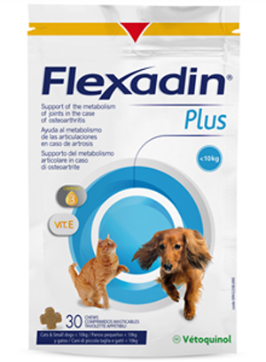 FLEXADIN PLUS CANI DI TAGLIA PICCOLA E GATTI 30 TAVOLETTE APPETIBILI - Farmacia Bartoli