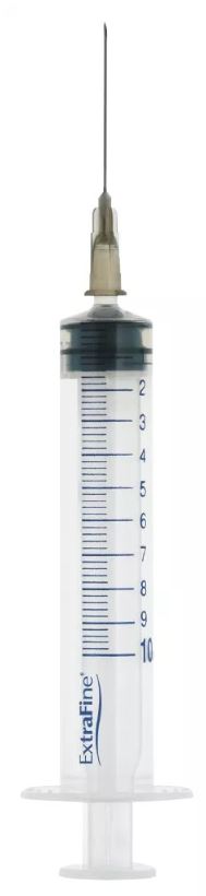 SIRINGA EXTRAFINE IPODERMICA 10 ML AGO 12 GAUGE 22 - Farmacia Bartoli