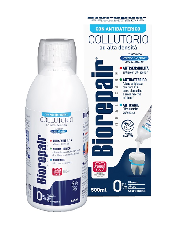BIOREPAIR ORAL CARE COLLUTORIO ALTA INTENSITA' 3IN1 ANTISENSIBILITA', ANTIBATTERICO, ANTICARIE 500 ML - Farmacia Bartoli