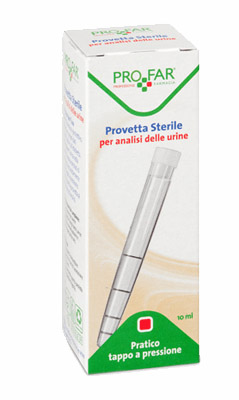 PROVETTA STERILE PER ANALISI DELLE URINE 10 ML PROFAR - Farmacia Bartoli