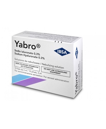 YABRO 10 FIALE 3ML ACIDO IALURONICO 0,3% SOLUZIONE PER NEBULIZZATORE - Farmacia Bartoli