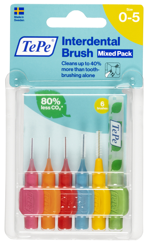TEPE SCOVOLINI MISTI ROSA/VERDE 6 PEZZI - Farmacia Bartoli