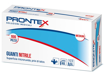 PRONTEX GUANTO IN NITRILE SENZA POLVERE GRANDE 8/9 100 PEZZI - Farmacia Bartoli
