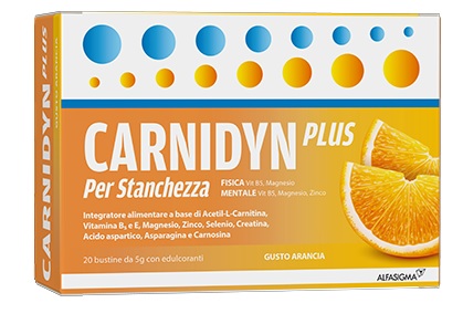 CARNIDYN PLUS 20 BUSTINE DA 5 G GUSTO ARANCIA - Farmacia Bartoli