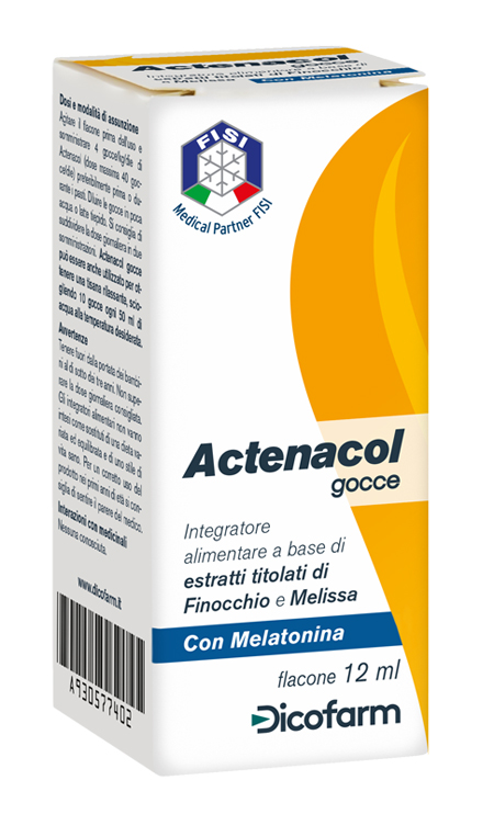 ACTENACOL GOCCE 12 ML CON MELATONINA - Farmacia Bartoli