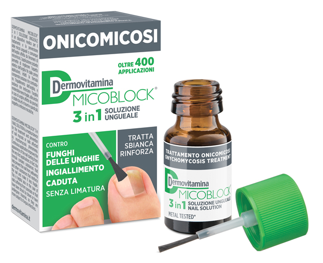DERMOVITAMINA MICOBLOCK 3 IN 1 ONICOMICOSI SOLUZIONE UNGUEALE 7 ML - Farmacia Bartoli