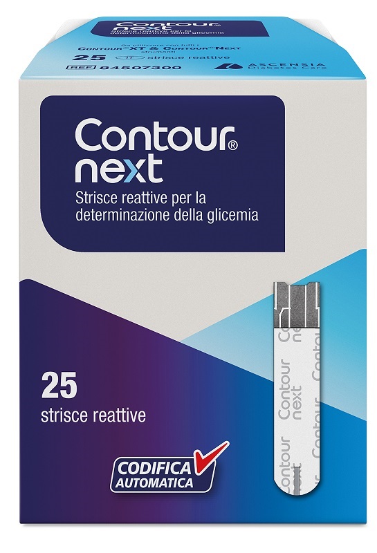 STRISCE MISURAZIONE GLICEMIA CONTOUR NEXT 25 PEZZI - Farmacia Bartoli