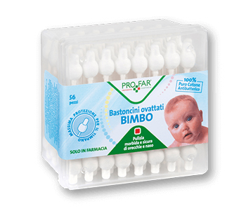 PROFAR BASTONCINI OVATTATI BAMBINI 56 PEZZI - Farmacia Bartoli