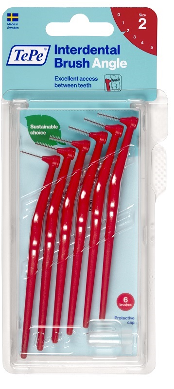 TEPE ANGLE SCOVOLINO ROSSO 0,5MM 6 PEZZI - Farmacia Bartoli