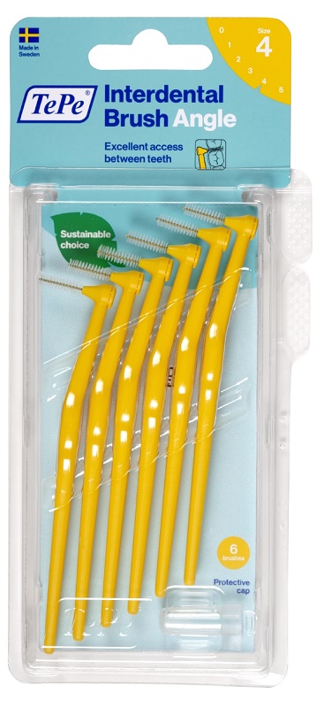 TEPE ANGLE SCOVOLINO GIALLO 0,7MM 6 PEZZI - Farmacia Bartoli
