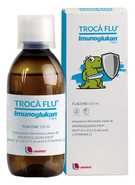 TROCA' FLU' IMUNOGLUKAN FLACONE 120 ML - Farmacia Bartoli