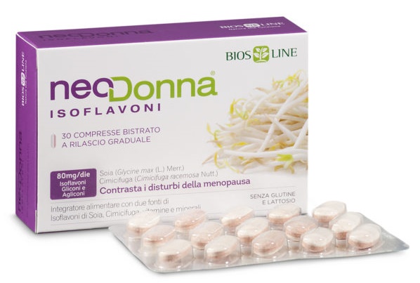 BIOSLINE NEODONNA ISOFLAVONI BISTRATO 30 COMPRESSE - Farmacia Bartoli