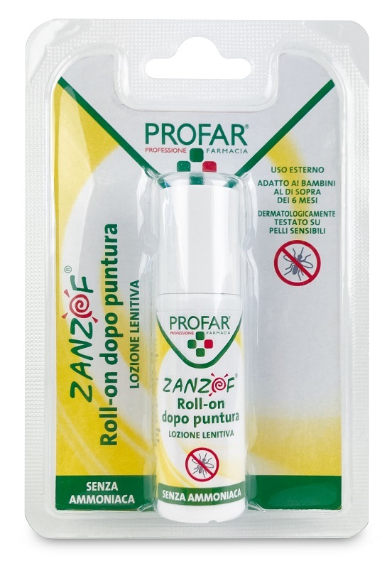 ZANZOF LOZIONE POST PUNTURA SENZA AMMONIACA ROLL-ON 20 ML PROFAR - Farmacia Bartoli