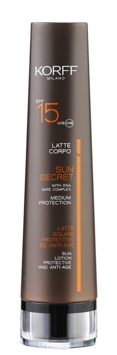 KORFF SUN SECRET LATTE SPF15 100 ML - Farmacia Bartoli