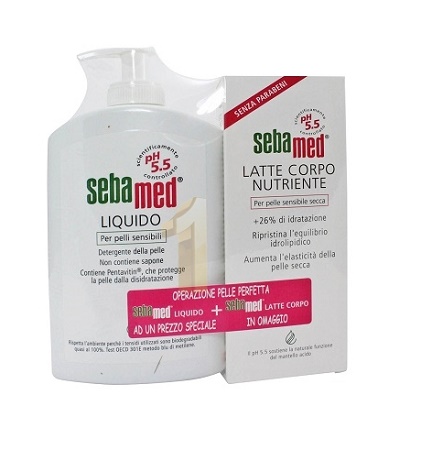 SEBAMED LIQUIDO 400ML+ LATTE CORPO 180 ML - Farmacia Bartoli
