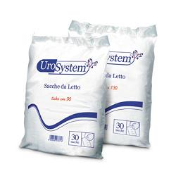 SACCA DI DRENAGGIO DA LETTO PER INCONTINENZA UROSYSTEM TUBO 130 CM SENZA SCARICO 30 PEZZI - Farmacia Bartoli