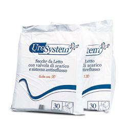 SACCA DI DRENAGGIO DA LETTO PER INCONTINENZA UROSYSTEM TUBO 90 CM CON SCARICO 30 PEZZI - Farmacia Bartoli