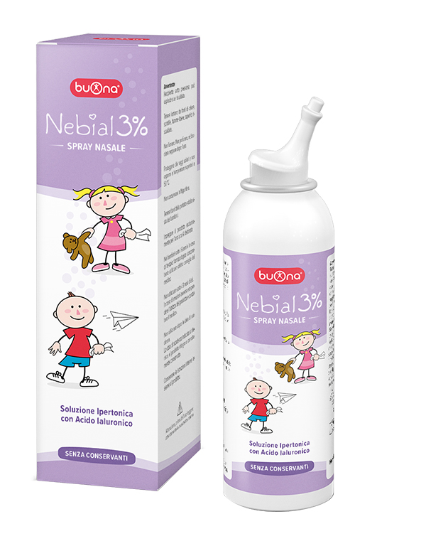 NEBIAL SOLUZIONE SALINA IPERTONICA DI SODIO CLORURO AL 3% CON ACIDO IALURONICO SPRAY NASALE 100 ML - Farmacia Bartoli
