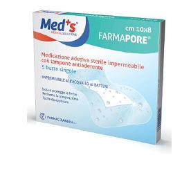 MEDICAZIONE MEDS PORE ADESIVA IMPERMEABILE 10X12CM 5 PEZZI - Farmacia Bartoli