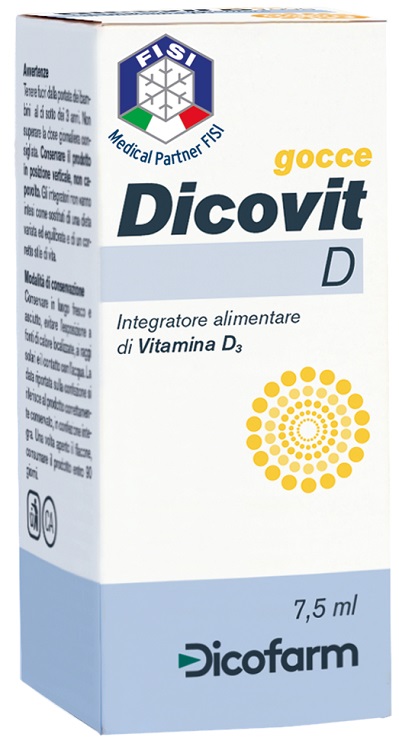 DICOVIT D VITAMINA D3 7,5 ML - Farmacia Bartoli