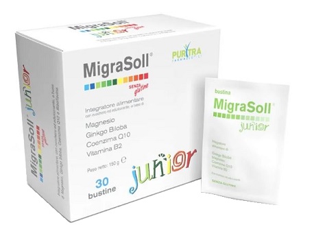 MIGRASOLL JUNIOR ASTUCCIO 30 BUSTE - Farmacia Bartoli