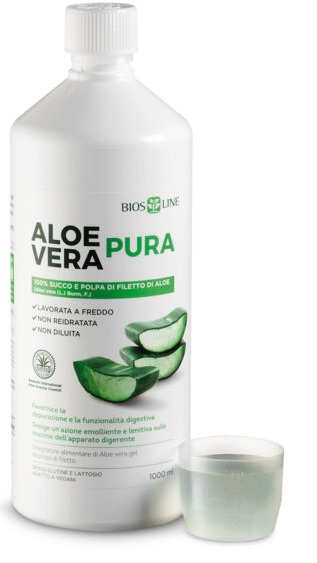 BIOSLINE ALOE VERA SUCCO POLPA 1 LITRO - Farmacia Bartoli