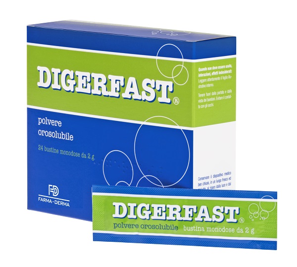 DIGERFAST POLVERE 24 BUSTINE MONODOSE 2 G - Farmacia Bartoli