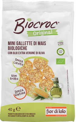 BIOCROC MINI GALLETTE MAIS BIO 40 G - Farmacia Bartoli