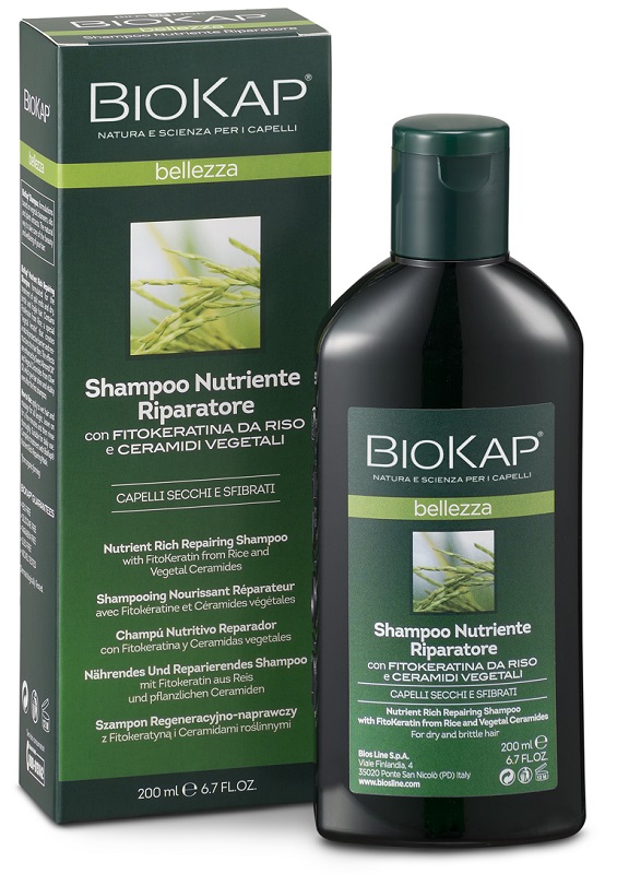 BIOKAP BELLEZZA SHAMPOO NUTRIENTE/RIPARATORE 200 ML BIOSLINE - Farmacia Bartoli