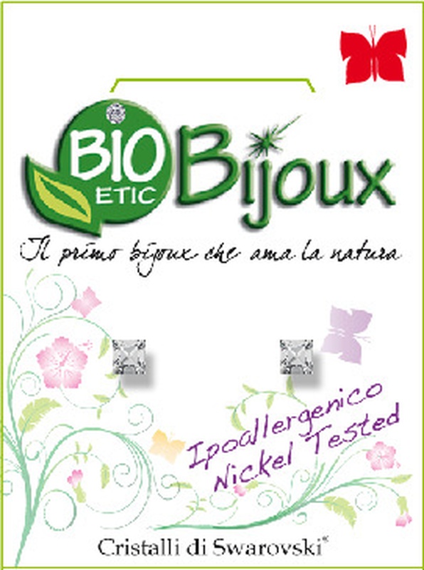 ORECCHINO CARRE' 3MM CRYSTAL - Farmacia Bartoli