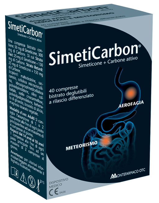 SIMETICARBON 40 COMPRESSE - Farmacia Bartoli