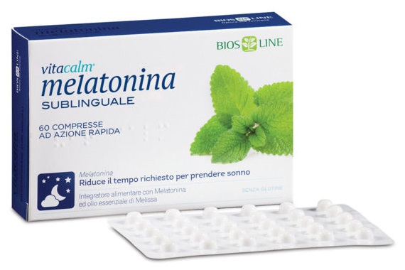 BIOS LINE VITACALM MELATONINA SUBLINGUALE 60 COMPRESSE 1 MG - Farmacia Bartoli