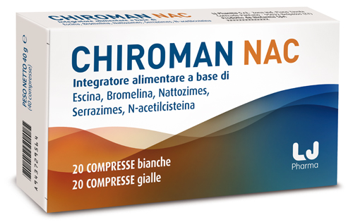 CHIROMAN NAC 20 COMPRESSE BIANCHE + 20 COMPRESSE GIALLE - Farmacia Bartoli