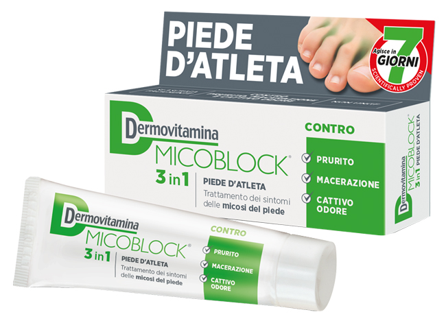 DERMOVITAMINA MICOBLOCK 3 IN 1 PIEDE D'ATLETA 30 ML - Farmacia Bartoli
