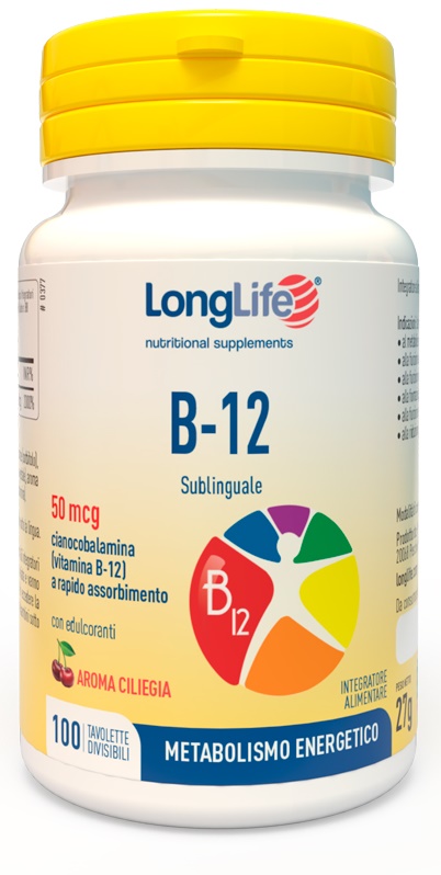LONGLIFE B12 50MCG SUBLINGUALE 100 TAVOLETTE - Farmacia Bartoli