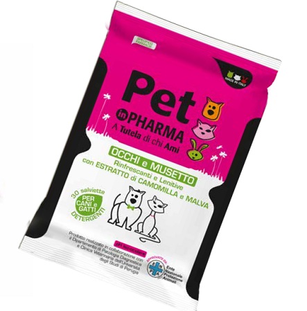 PET IN PHARMA SALVIETTINE OCCHI MUSO 30 PEZZI - Farmacia Bartoli