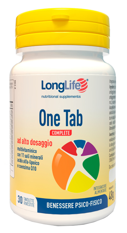 LONGLIFE ONE TAB COMPLETE 30 TAVOLETTE RIVESTITE - Farmacia Bartoli