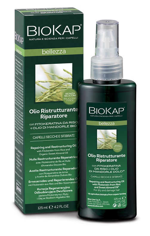 BIOKAP BELLEZZA OLIO RISTRUTTURANTE RIPARATORE 125 ML BIOSLINE - Farmacia Bartoli