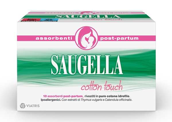 SAUGELLA COTTON TOUCH ASSORBENTI POSTPARTUM 10 PEZZI - Farmacia Bartoli