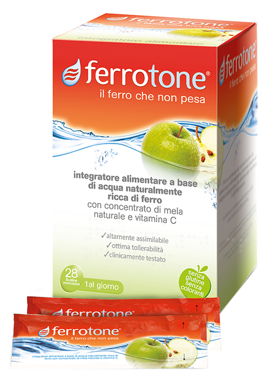 FERROTONE APPLE 28 SACCHETTI 25 ML - Farmacia Bartoli